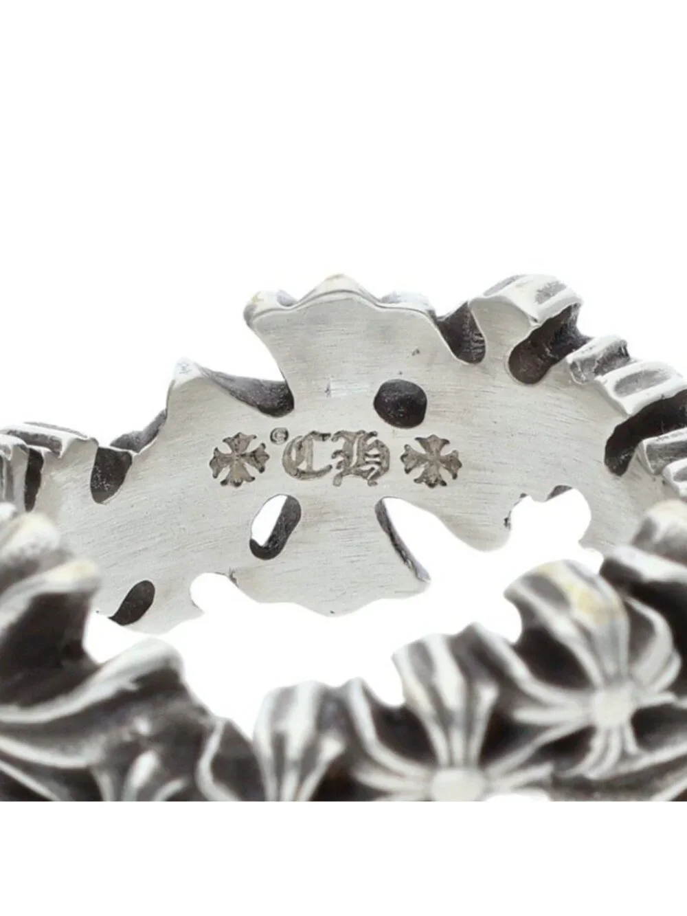 Chrome Hearts Plus Wave Silver Ring